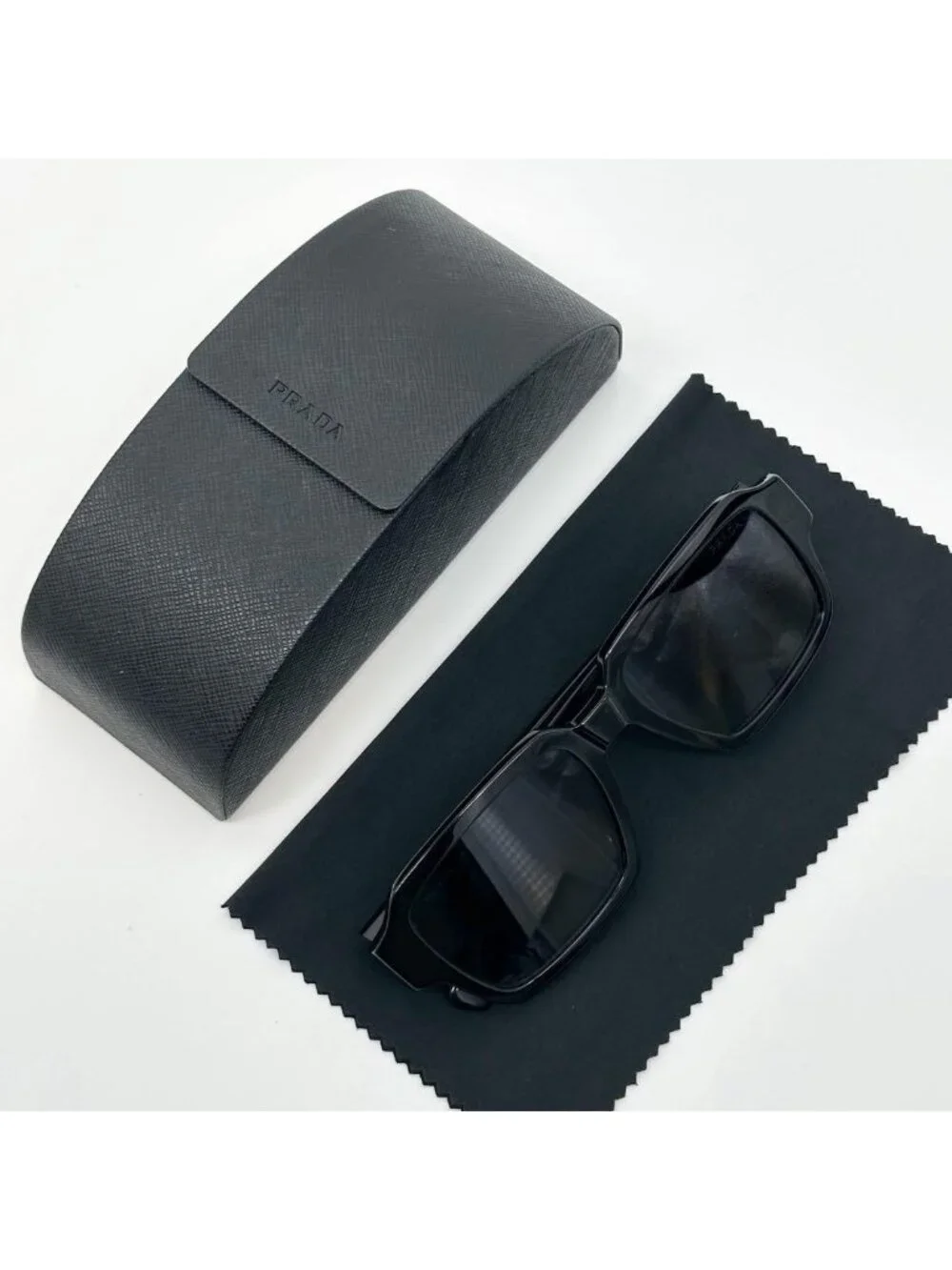 Prada Square Gradient Sunglasses Boston Logo Eyewear